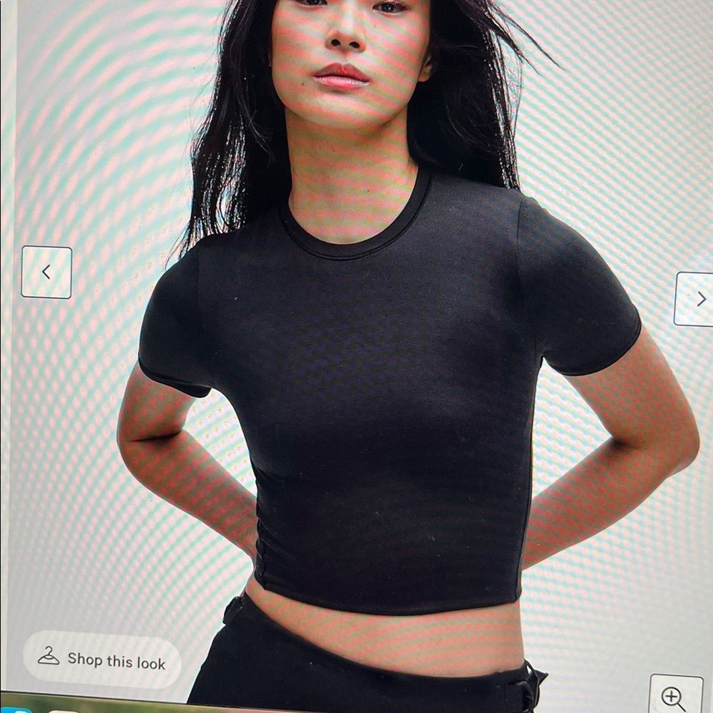 Lululemon Wundermost Ultra-Soft Nulu Crewneck Cropped T-Shirt